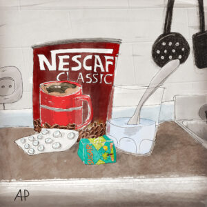 Nescafe illustrated by Antonio Penalver