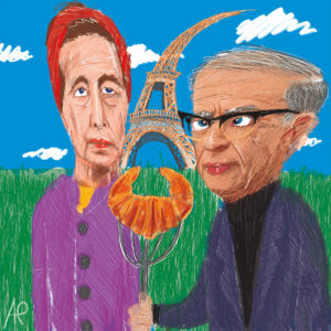 sartre y beauvoir illustrated by Antonio Penalver