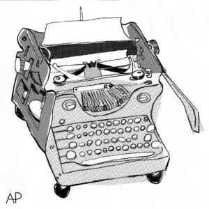 Typewriter illustrated by Antonio Penalver