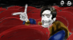 Taxi driver, illustration by Antonio Penalver