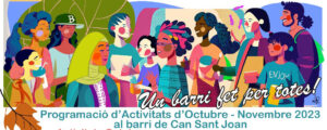 ilustracion para el barrio can sant Joan - barcelona